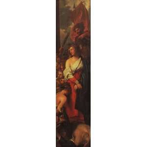 FRAMED oil paintings   Benjamin West   24 x 100 inches   Right panel 
