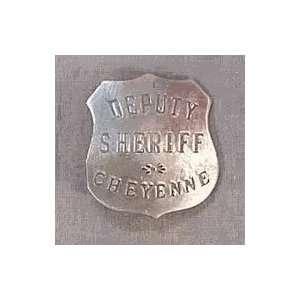   Deluxe Western Silver Badge   Deluxe Sheriff Cheyenne 