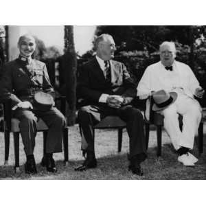 Chiang Kai Shek, Franklin D. Roosevelt and Winston Churchill, Cairo 