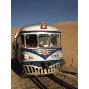 Close Up of the Engine of the Bolivian Railways Ferrobus on the Border 