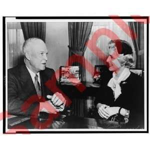  Clare Boothe Luce talking with Dwight Eisenhower Photo 