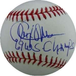  Cleon Jones Signed Baseball   inscribed 69 World Champs 