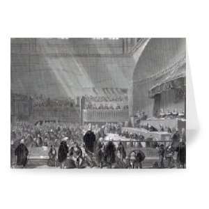 Daniel OConnell standing trial in 1844   Greeting Card (Pack of 2 