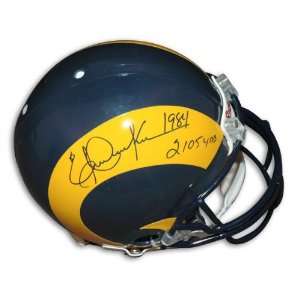 Eric Dickerson Autographed Hand Signed Rams Mini Helmet W/inscription