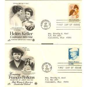   Fine Condition American Trailblazers Frances Perkins and Helen Keller