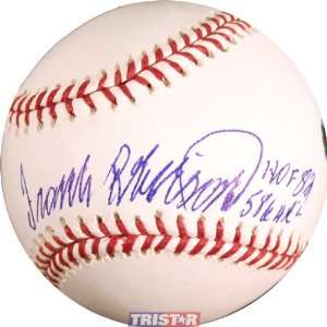 Frank Robinson Autographed Baseball   TRISTAR ML Inscribed 586 HRsHOF 
