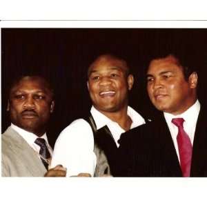 George Foreman, Joe Frazier, Muhammad Ali 16x20
