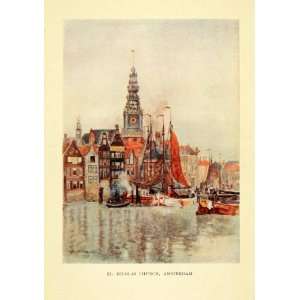 1906 Print Herbert Marshall St Nicholas Church Amsterdam Netherlands 