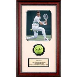 Ivan Lendl Autographed Tennis Ball Shadowbox