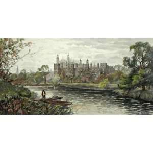 Eton College Etching Townshend, James Hunt, G Sidney Topographical 