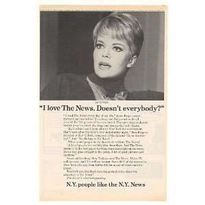  1968 Janis Paige New York News Photo Print Ad