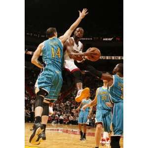  New Orleans Hornets v Miami Heat Dwyane Wade and Jason 