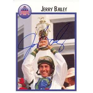  Jerry Bailey Autographed 1997 Jockeys Guild Card Sports 
