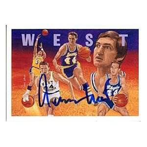 Jerry West Autographed 1992 Upper Deck Card   Signed NBA Basketball 