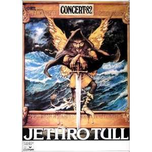 Jethro Tull   Broadsword 1982   CONCERT   POSTER from GERMANY
