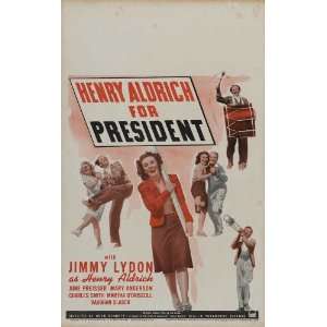 For President Poster Movie B 11 x 17 Inches   28cm x 44cm Jimmy Lydon 