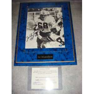 Joe DeLamielleure Autographed Buffalo Bills Wall Plaque w/ COA