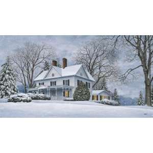  Afternoon Snow by John Furches. Size 36 inches width by 