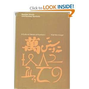  Cultural History of Numbers Karl Menninger, Paul Broneer Books