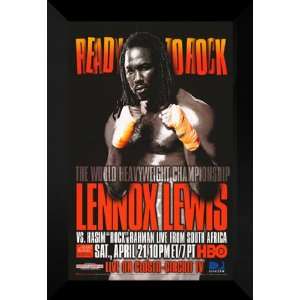 Lennox Lewis Vs Rahman 27x40 FRAMED Boxing Promo Poster