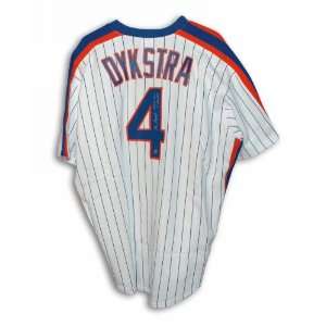 Lenny Dykstra Autographed New York Mets White Pinstripe Majestic 