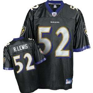 Baltimore Ravens 52 Ray Lewis Black Jerseys Authentic Football Jersey 