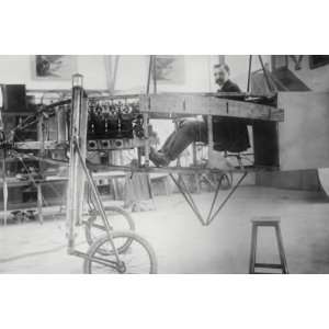  , French Aviator And Engineer Louis Bleriot in his Workshop   20x30