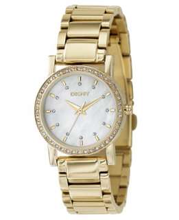 DKNY Watch, Womens Goldtone Ion Plated Stainless Steel Bracelet 