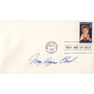  Mary Higgins Clark American Author Autographed First Day 