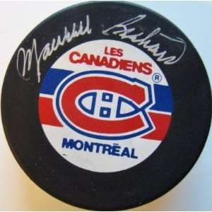  Autographed Maurice Richard Puck   JSA   Autographed NHL 