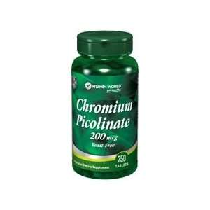  Chromium Picolinate 200 mcg. Tablets 200 mcg. 250 Tablets 