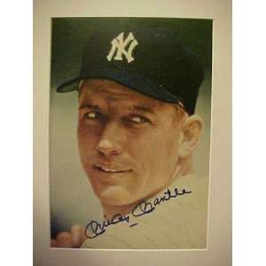 Mickey Mantle New York Yankees Autographed 11 X 14 Professionally 