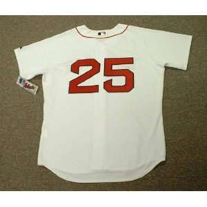 MIKE LOWELL Boston Red Sox Majestic AUTHENTIC Home Baseball Jersey