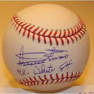 Minnie Minoso Autographed Ball   with Mr  Inscription