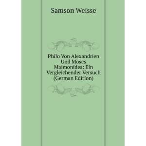  Philo Von Alexandrien Und Moses Maimonides Ein 