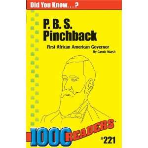 Pinchback Carole Marsh 9780635028464  Books