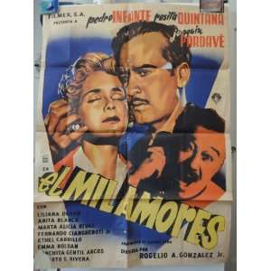   Mexican Movie Poster El Mil Amores Pedro Infante Rosita Quintana 1954