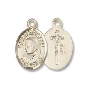  14K Gold Pope Benedict XVI Medal Jewelry