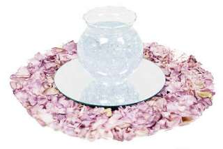 Round Lavender Rose Petals Mat Wedding Shower Decor  