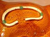 Retro Fall Leaf Santa Anita Ware Snack Bowl  