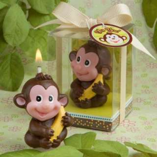 50   Adorable Monkey Candle Baby Shower Favor  