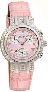 FENDI ZUCCA diamond WATCH pink  