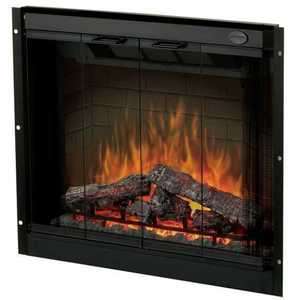 32 tall x 36 wide Deluxe Electric Firebox Fireplace  
