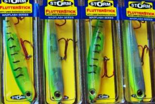 Storm FlutterStick Madflash Series Fishing Lures NEW  