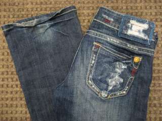 MEK Maternity Jeans Capetown Medium Blue Stretch Size 26 XS Small 