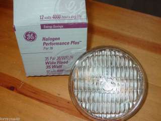 GE Halogen 35PAR36 12V Wide Flood Light NEW 36W Watt  