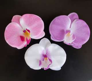 18 Orchid Flower Hair Clip Bridal Hawaii Party Girl Lot  