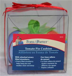 Fons & Porter Item 7872 Colorful Tomato Pin Cushion  
