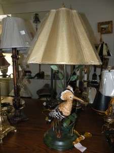 CHELSEA HOUSE TOLE FIGURAL BIRD LEAVES LAMP NEW UNUSED  