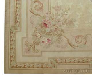 8X10 Woven Aubusson Area Rug   ANTIQUE FRENCH PASTEL Wool Handmade 